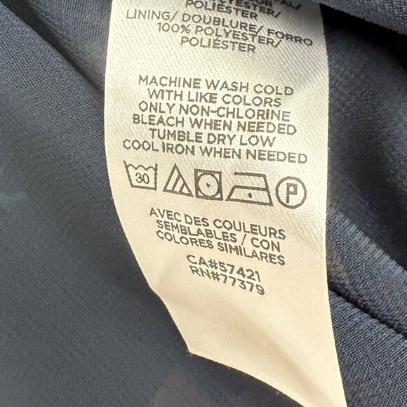 NWT Loft Womens M Micro Floral Racerback Tank Top Lined Blue Green Cottagecore - Picture 12 of 16